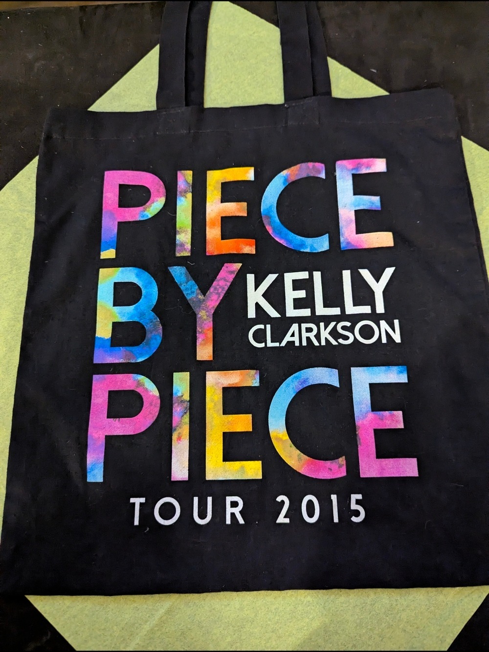 Piece By Piece Tour 2015 Kelly Clarkson Black Tote
